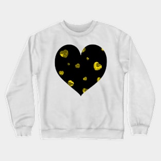 Chaotic Hearts, Dapple Series - Yellow Crewneck Sweatshirt